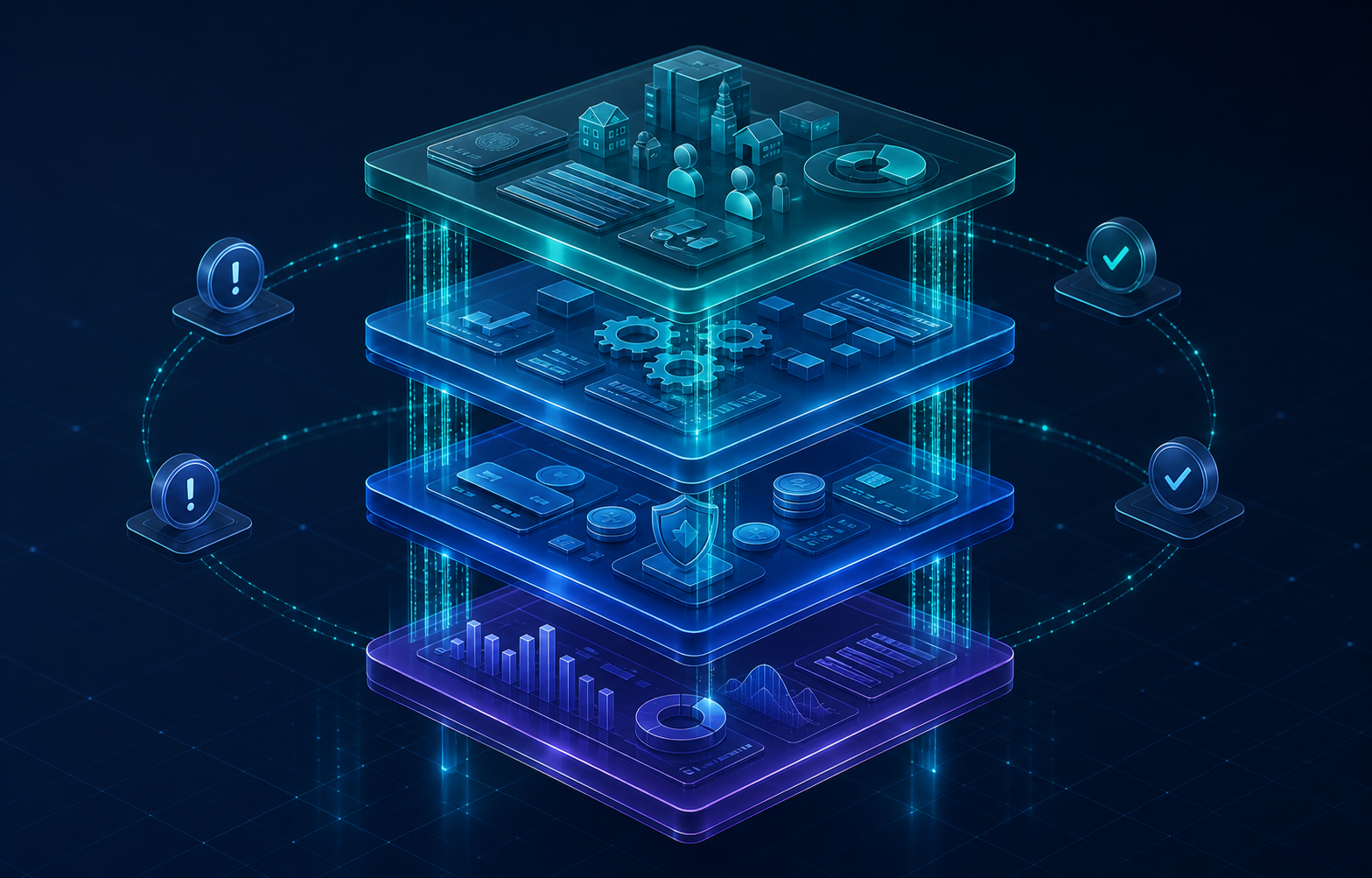WBAMS billing automation platform connecting customer, invoice, payment, reporting, and support workflows